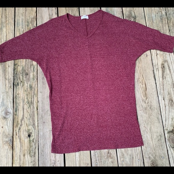 Everly Sweaters - 💐Everly Maroon Tunic Length Sweater